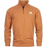 INDICODE JEANS Trui ' Caspar ' bruin / wit