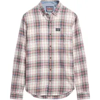 Superdry Overhemd beige / marine / oranje / rood
