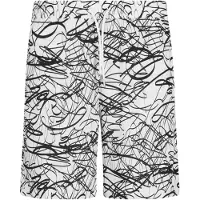 Urban Classics Broek zwart / wit