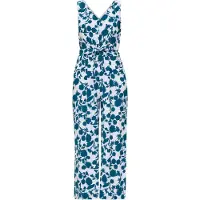 s.Oliver Black Label Jumpsuit petrol / wit