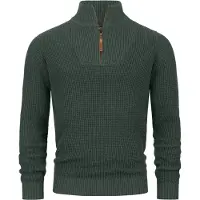 INDICODE JEANS Trui 'Yassip' donkergroen