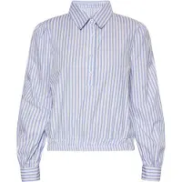 Dreimaster Blouse blauw / wit
