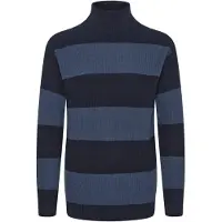 !Solid Trui 'Serge' smoky blue / donkerblauw