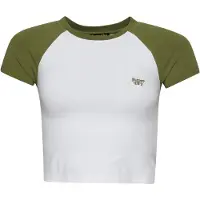 Superdry Shirt groen / wit