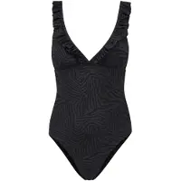 Shiwi Badpak 'RUFFLE' zwart