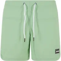 Urban Classics Zwemshorts groen / zwart / wit