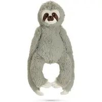 Beeztees Pluche hondenspeeltje Luiaard Mees Grijs 34 cm
