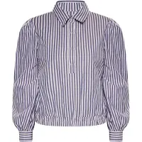 Dreimaster Blouse blauw / wit