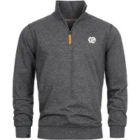 INDICODE JEANS Trui ' Caspar ' zwart / wit