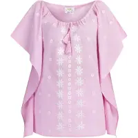 Usha Cape rosa / wit
