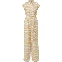 s.Oliver Jumpsuit camel / wit