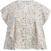 Usha Blouse kaki / grasgroen / kreeft / natuurwit