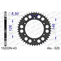 Afam 15203n Achtertandwiel