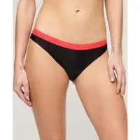 Superdry Dames Bikinibroekje klassiek elastisch zwart (XS), Strandkleding, Gerecycled polyester, Duurzaam W3010386A