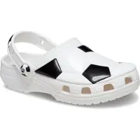 Crocs Open schoenen 'Classic Soccer Ball' zwart / wit
