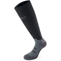Lenz sokken Compression 1.0 polyamide/elastaan zwart