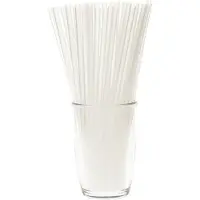 Excellent houseware Herbruikbare rietjes - 250x stuks - Transparant - Kunststof - 22 cm