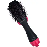 Auronic 3-in-1 Föhnborstel - Keramische Magic Brush - Airstyler - Lang/Stijl/Krullen - 1000W - Zwart/Roze