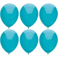 Haza Ballonnen verjaardag - 200x stuks - turquoise blauw - 29 cm