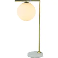 LumenXL Minimalistische tafellamp met melkwit glas - Jeana