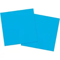 Folat Feest Servetten - 60x - blauw - 33 x 33 cm - papier - lunch/diner servetjes