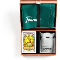 Fournier Mus Set In Polypiel Lined Case With Mint And Rug Deck Board Game Spanish Version Groen Kinderen