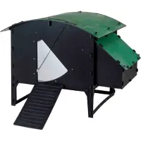 Nestera Lodge - Kippenhok - tot 8 kippen - Zwart/Groen - 136x139x100 cm - L
