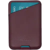 Accezz Leren Kaarthouder - Geschikt voor MagSafe en Qi2 - Heath Purple