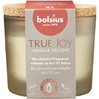 Bolsius 6 stuks geurglas met kurk Vanilla Delight geurkaarsen 66/83 (21 uur) True Joy