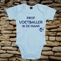 Babybugz Rompertje - Baby rompertje met tekst: Prof voetballer in de maak - Organic katoen