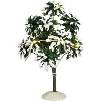 Luville Snowy tree lighted b/o h15xd10,5 cm
