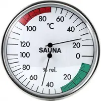 Cosas Sauna Thermometer en Hygrometer - Temperatuur en Vocht Meter - Sauna Accessoire - Hoge Hitte Bestendig - Vochtmeter