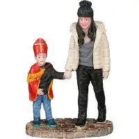 Luville Sinterklaas Moeder met hulp sint | 4,5 x 2,5 x 7 cm