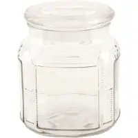 BMPdesign Glazen Voorraadpot - Transparant - 12 cm - 2 stuks