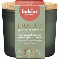 Bolsius 6 stuks geurglas met kurk Botanic Freshness geurkaarsen 66/83 (21 uur) True Joy
