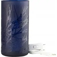 TREND FOR HOME Ellen - Tafellamp - Glazen Tafellamp slaapkamer - Tafellampen- Tafellamp blauw - Nachtlamp