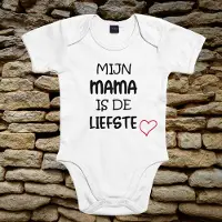 Babybugz Rompertje - Baby rompertje met tekst: Mijn mama is de liefste - Organic katoen