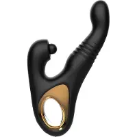 Rimba - Sensual nights SN08 - Stotende Vibrator met Tapping Functie - Zwart