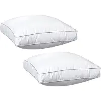 Slaap Vaak Klaas Vaak Hoofdkussen Set (2 Stuks) - Boxkussen - Dreampearls - 50x50x10 cm (BE) - Wit