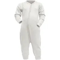 Devold - Kid's Breeze Merino Sleepsuit - Overall 92, grijs/wit