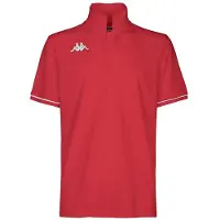 Kappa Barli Short Sleeve Polo Rood 10 Years Kinderen