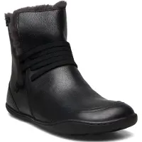 Camper Campervoor vrouwen. K400505-012 Peu Cami Leren Enkellaarsjes zwart (38), Leer, Plat, Geen, Casual