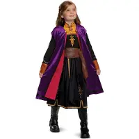 Disguise DISNEY - FROZEN 2, Anna Op reis jurk Deluxe, Maat M (7-8 jaar), Meisjes