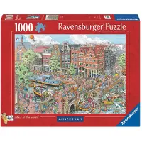 Ravensburger Amsterdam - Puzzel 1000 stukjes - Prinsengracht en Brouwersgracht