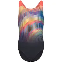 Speedo Digital Placement Powerback Swimsuit Veelkleurig 15-16 Years Meisje