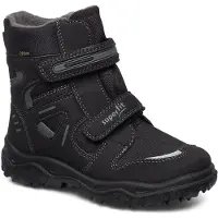 Superfit Snowboots 'Husky' donkerbruin / grijs / pastellila / wit