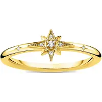 Thomas Sabo - TR2317-414-14-56 - Ring - Dames - 925er Zilver geel verguld - ringmaat 56