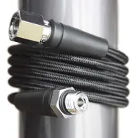 Miflex Carbon Hd Hp 7/16 Hose Zwart 65 cm