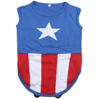 AVENGERS CAPITAN AMERICA - Honden T-Shirt - XXS (Lengte 22cm - Borst 34-42cm)