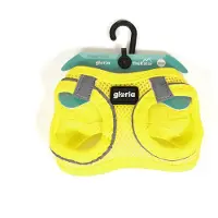 Big Buy Cooking Hondentuig Gloria Trek Star, gele kleur, maat M, geschikt voor een borstomvang van 32,8-35,4 cm en een halsomvang van 45-47 cm
